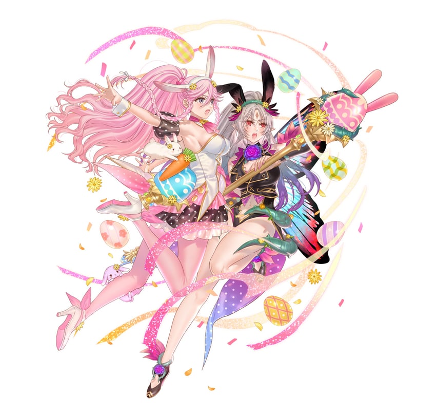 olivia and plumeria (fire emblem and 2 more) drawn by kippu