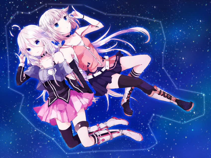 ia and one (vocaloid and 1 more) drawn by sotsunaku