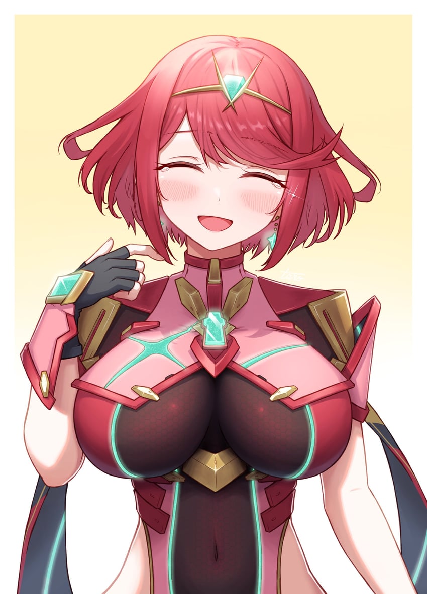 pyra (xenoblade chronicles and 1 more) drawn by taro_(peach_taro51)