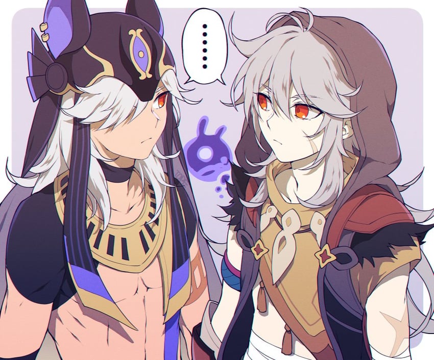 cyno, razor, and seelie (genshin impact) drawn by t0petar0