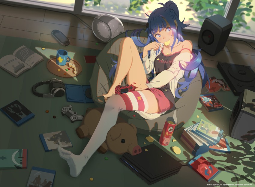 julius pringles and ai-chan (sony and 1 more) drawn by vofan