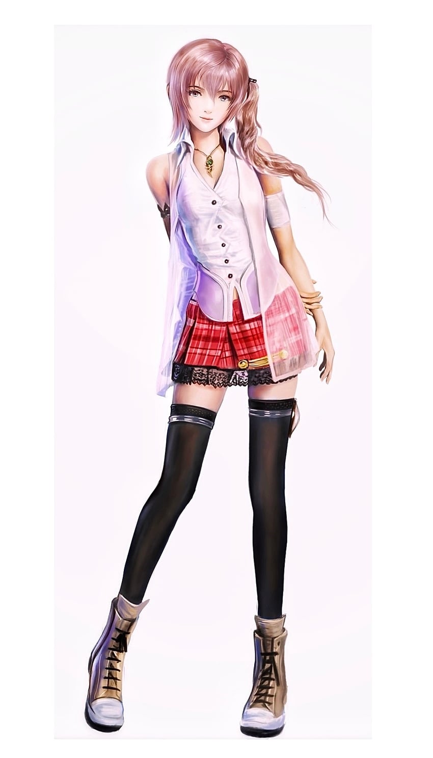 serah farron (final fantasy and 1 more) drawn by knandraw