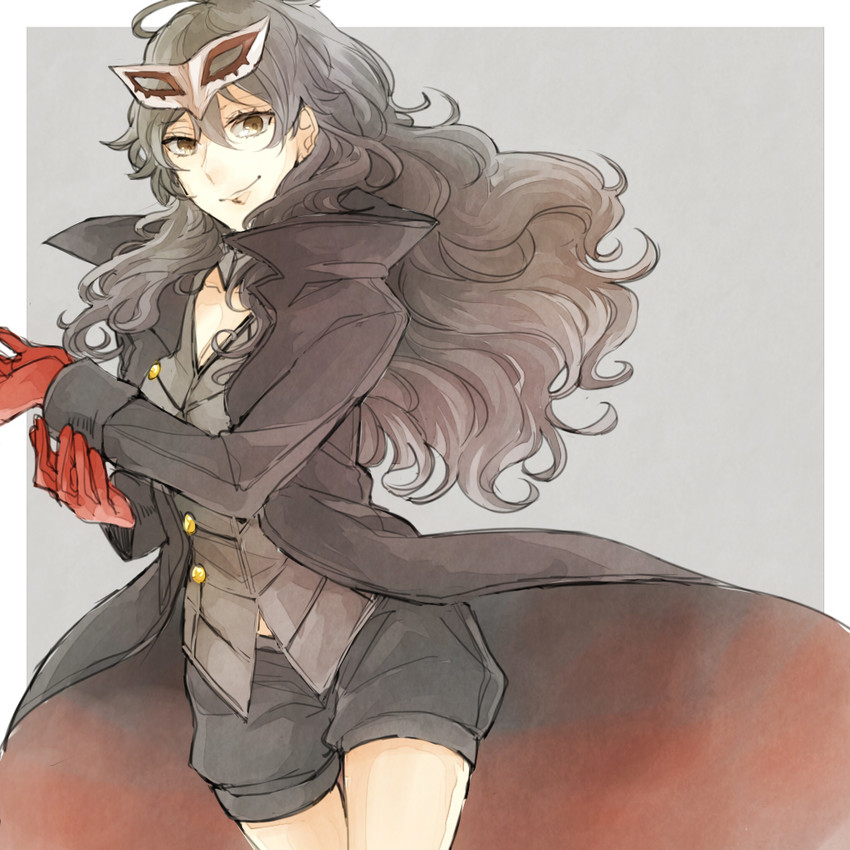 amamiya ren and joker (persona and 1 more) drawn by banira_(ri0115ka)