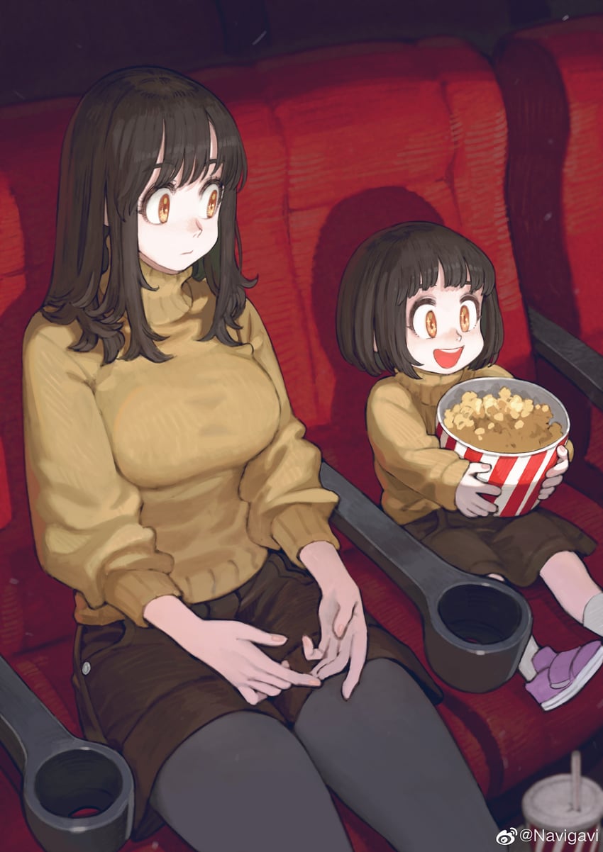 big sister and little sister (original) drawn by jun_(navigavi)