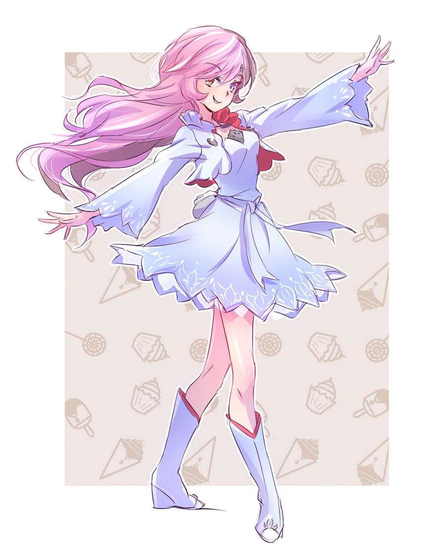 weiss schnee and neopolitan (rwby and 1 more) drawn by iesupa