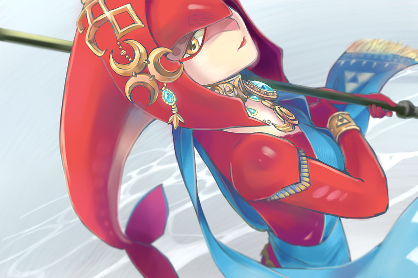 mipha (the legend of zelda and 1 more) drawn by otton