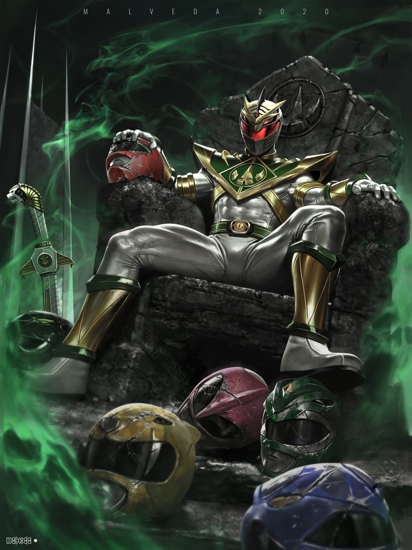tyranno ranger, dragon ranger, ptera ranger, mighty morphin green ranger, mighty morphin red ranger, and 8 more (super sentai and 3 more) drawn by alex_malveda