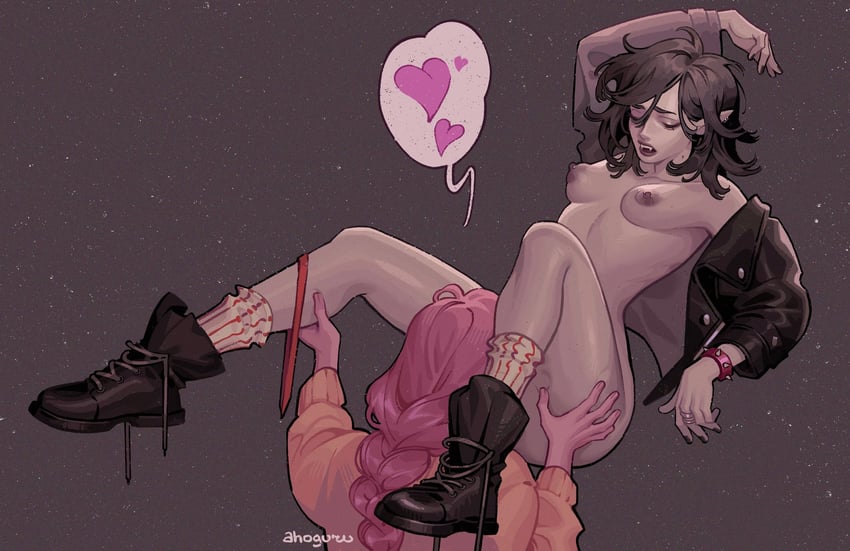 marceline abadeer and princess bonnibel bubblegum (adventure time) drawn by ahageao49