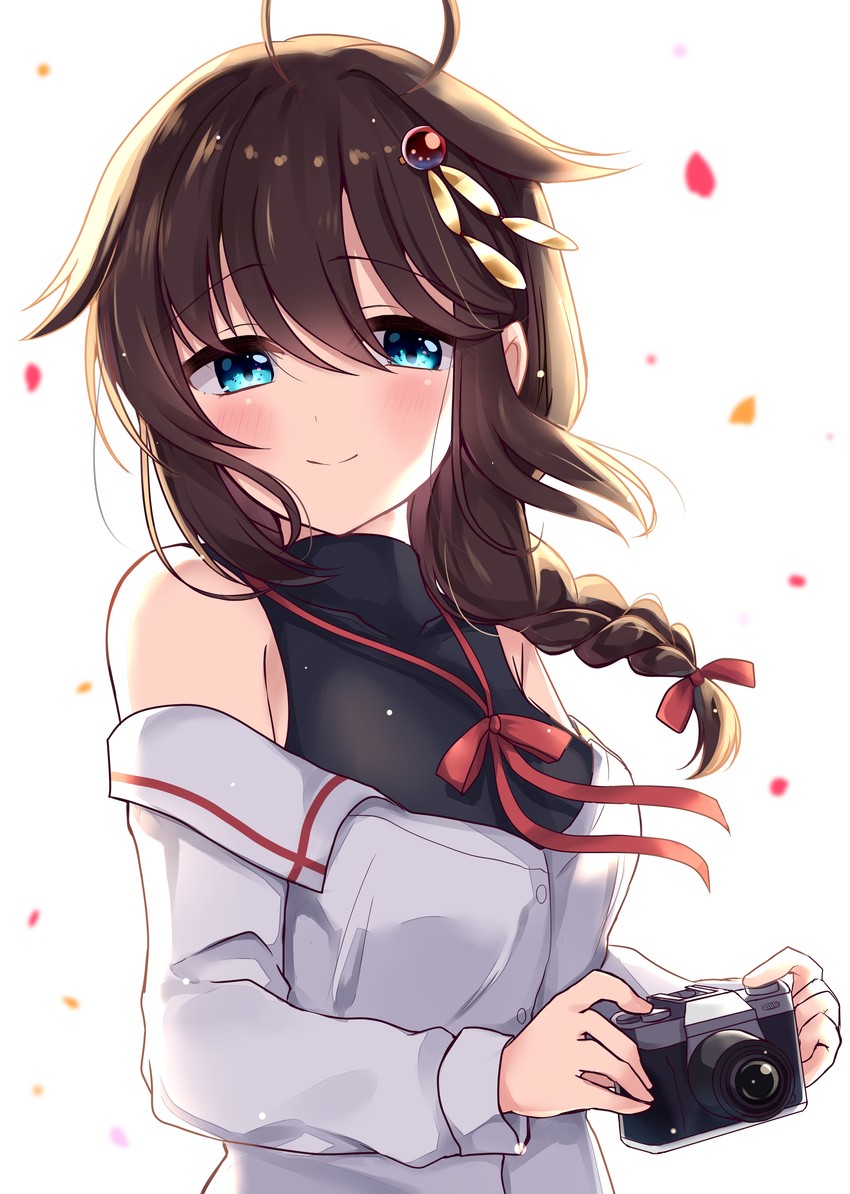 shigure and shigure kai ni (kantai collection) drawn by soramuko