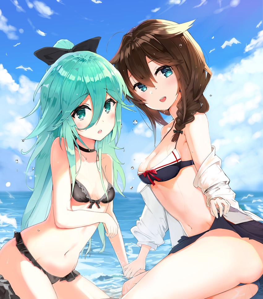 shigure, shigure kai ni, and yamakaze (kantai collection) drawn by zhiyou_ruozhe