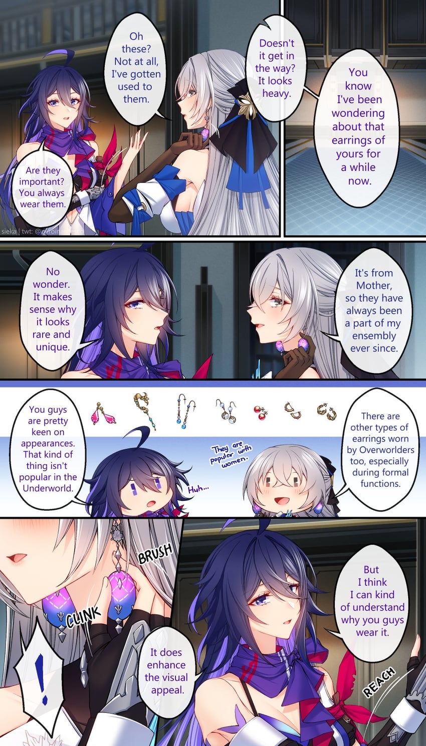 bronya rand and seele (honkai and 1 more) drawn by sieka_(piiroinardesco)