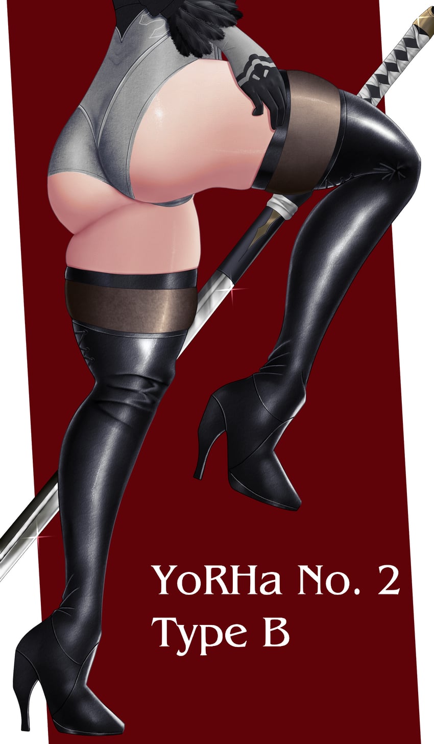 2b (nier and 1 more) drawn by misherudraw