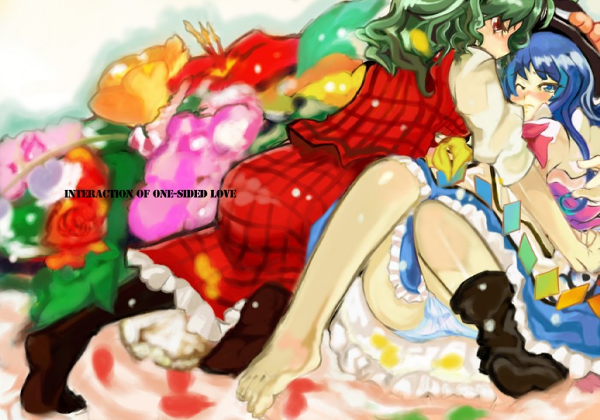 kazami yuuka and hinanawi tenshi (touhou) drawn by egawa_rui