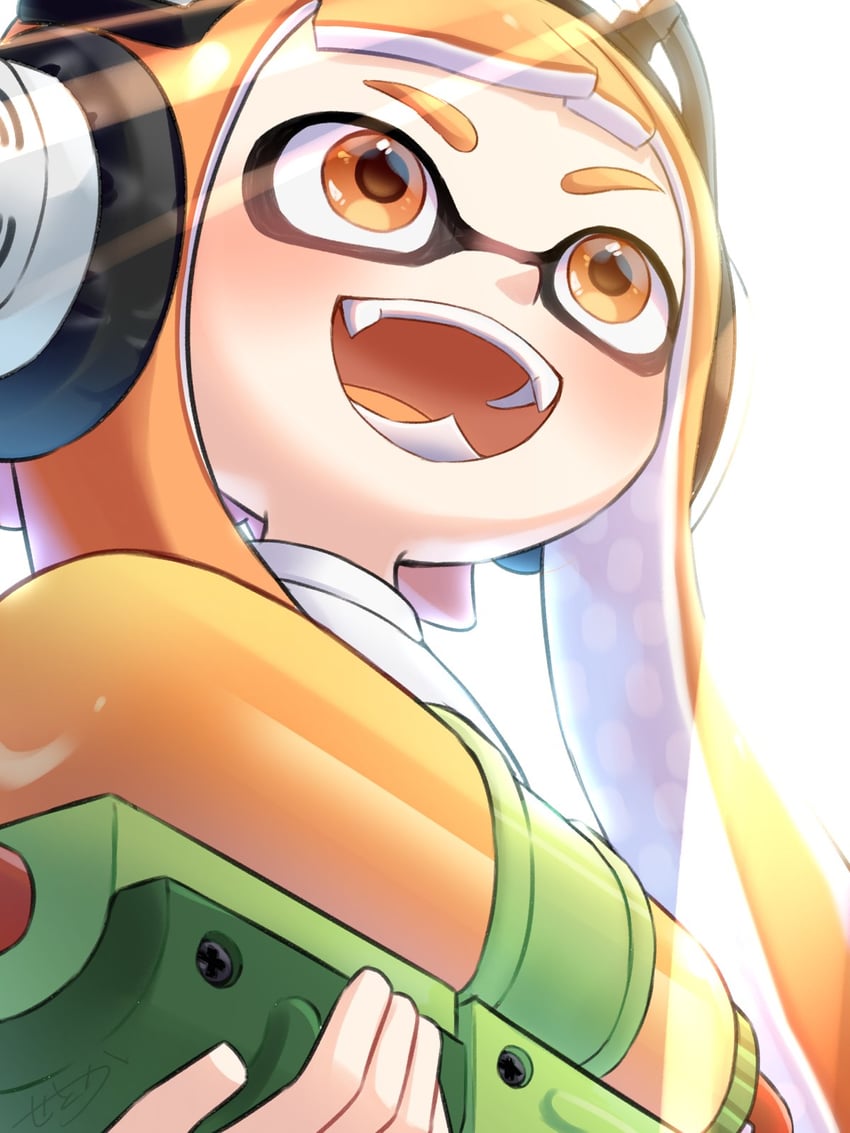 inkling player character, inkling girl, and kaori (splatoon and 1 more) drawn by amakusa_setoka