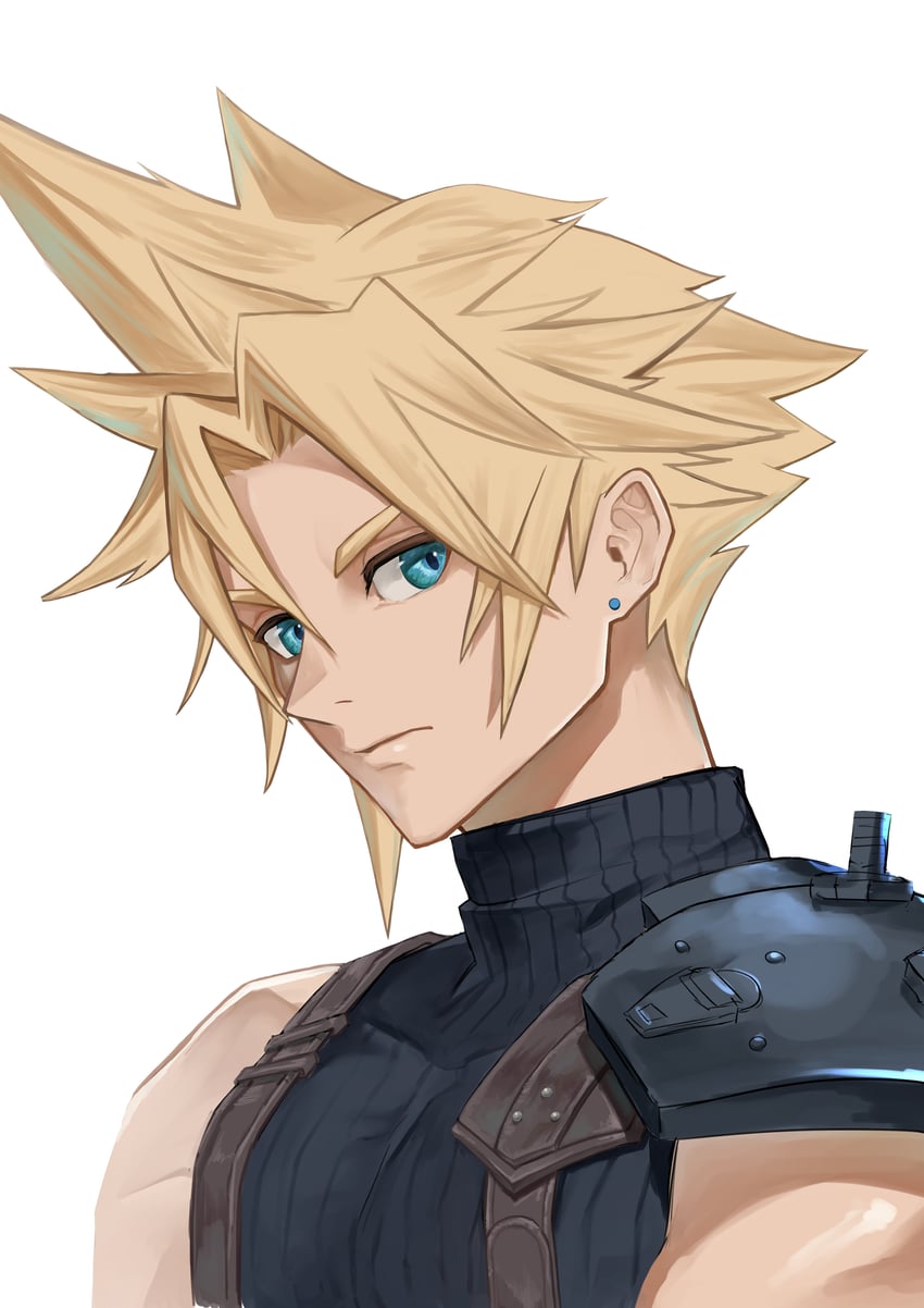 cloud strife (final fantasy and 1 more) drawn by hamuteru102