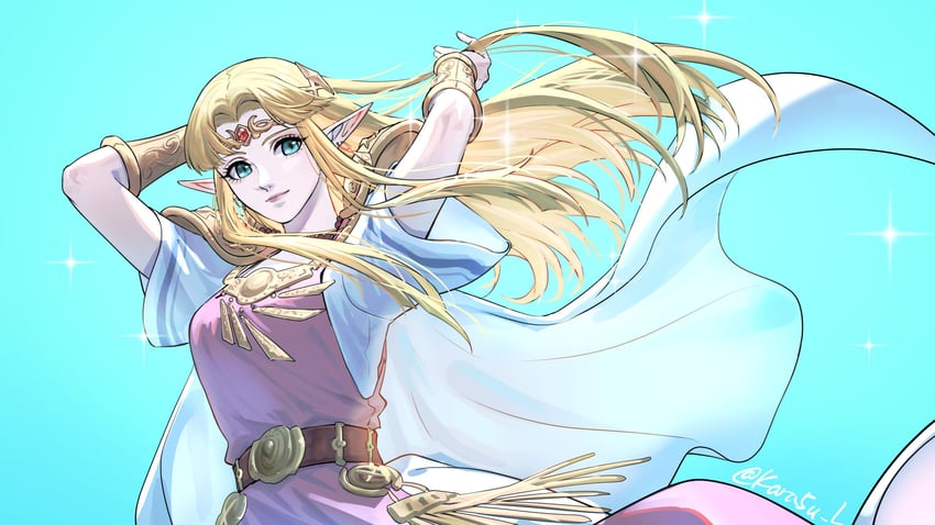 princess zelda (the legend of zelda and 1 more) drawn by kurokawa_karasu
