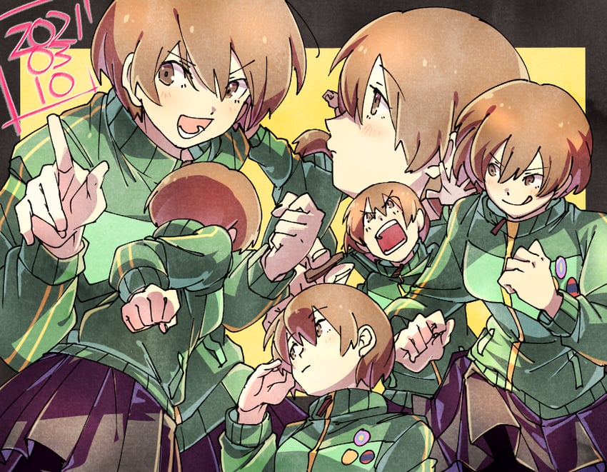 satonaka chie (persona and 1 more) drawn by kuga_hotaru