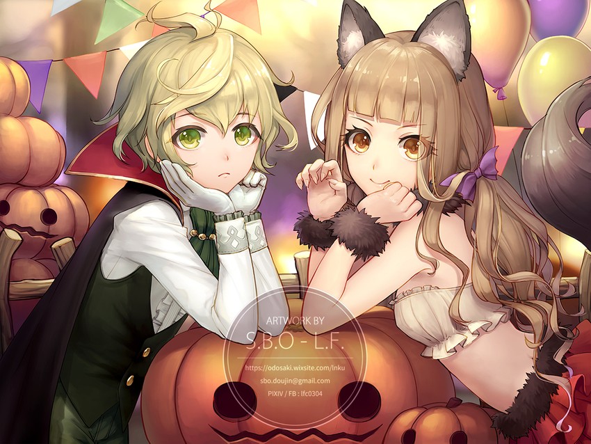red riding hood and pinocchio (sinoalice) drawn by lf_(paro)