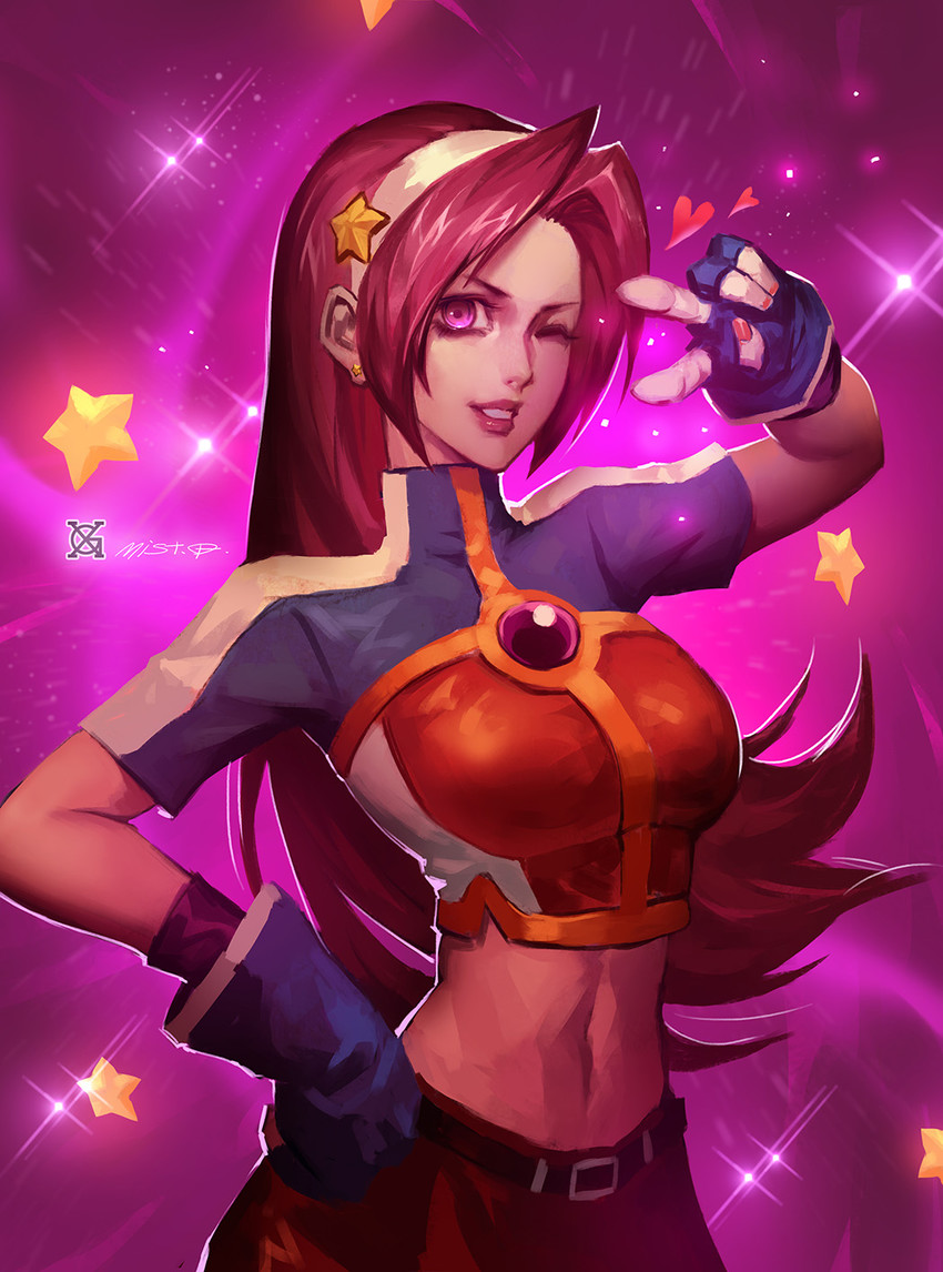 asamiya athena (the king of fighters and 1 more) drawn by xiaoguimist