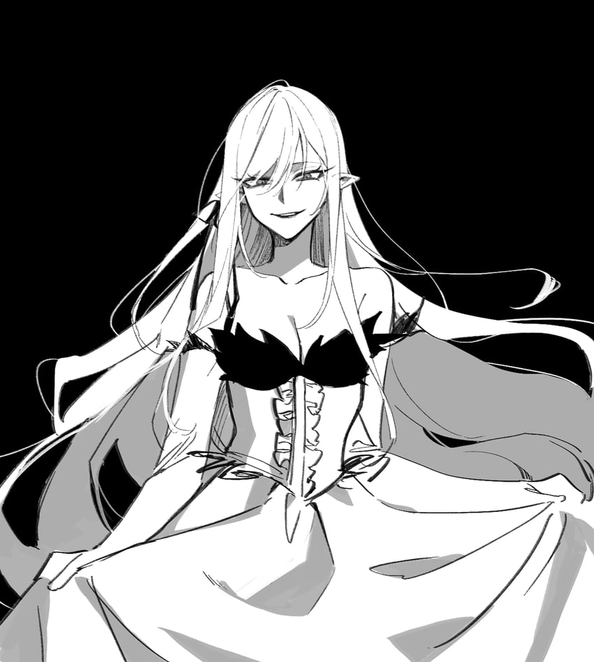 oshino shinobu and kiss-shot acerola-orion heart-under-blade (monogatari) drawn by sempon_(doppio_note)