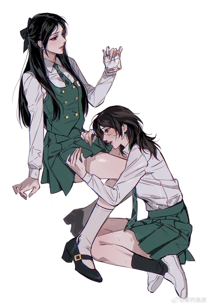 yoo je-i and woo seul-gi (friendly rivalry) drawn by m_omoo