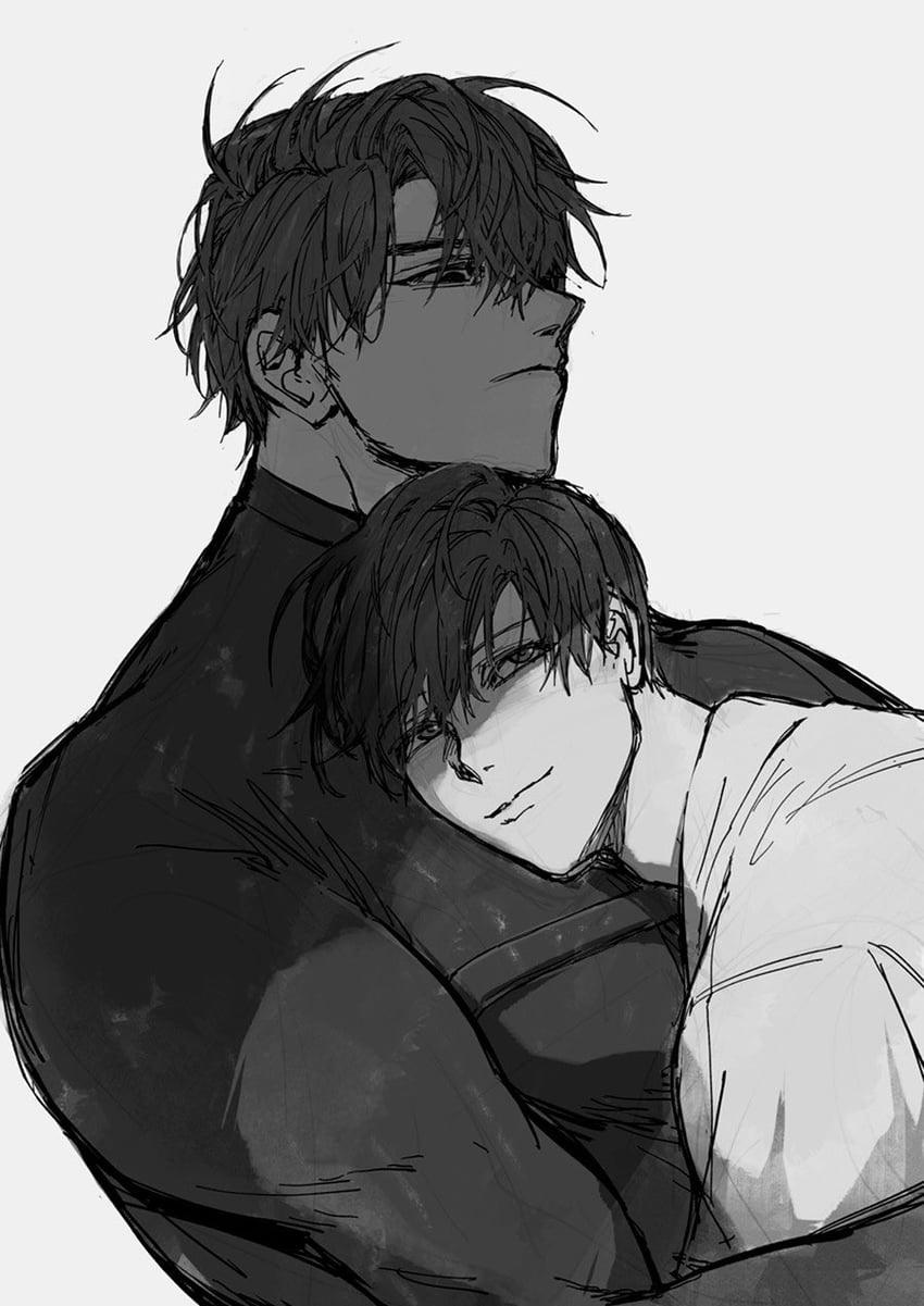 kim dokja and yoo joonghyuk (omniscient reader's viewpoint) drawn by raya_(000_unseen)