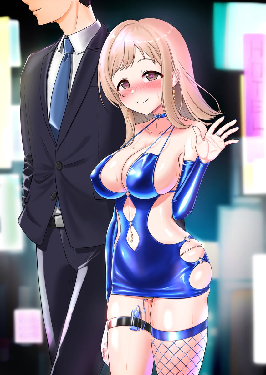 producer and sakuragi mano (idolmaster and 1 more) drawn by harigane_mutsumi_(harigane623)