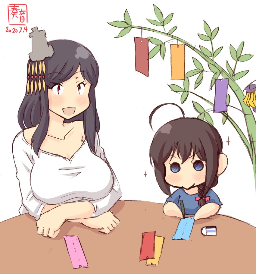 shigure and yamashiro (kantai collection) drawn by kanon_(kurogane_knights)