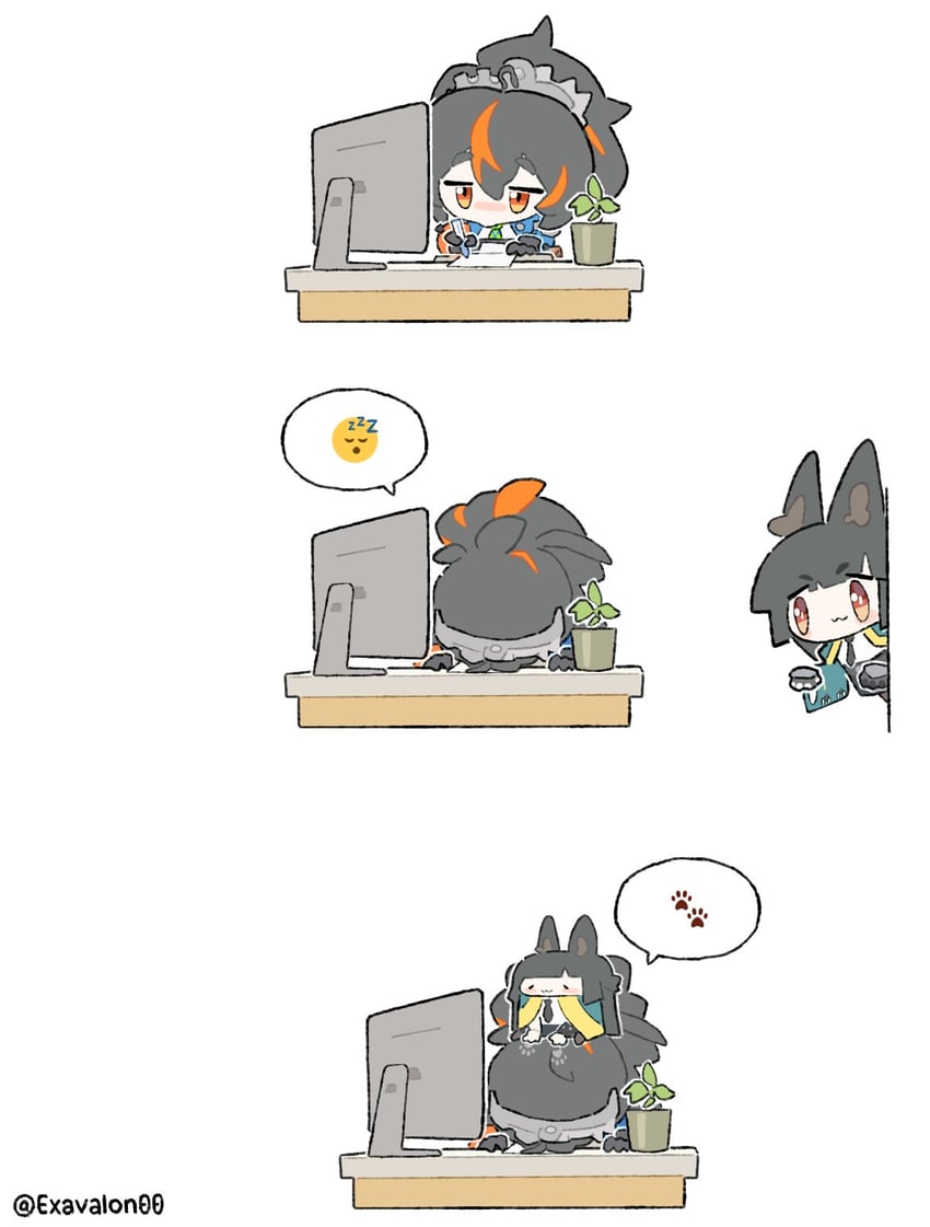 hoshimi miyabi and zhu yuan (zenless zone zero) drawn by sima_(exavalon00)
