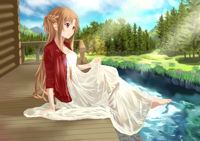 asuna (sword art online) drawn by angel's_trumpet_(artist)