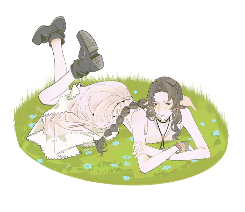aerith gainsborough (final fantasy and 3 more) drawn by lentymet