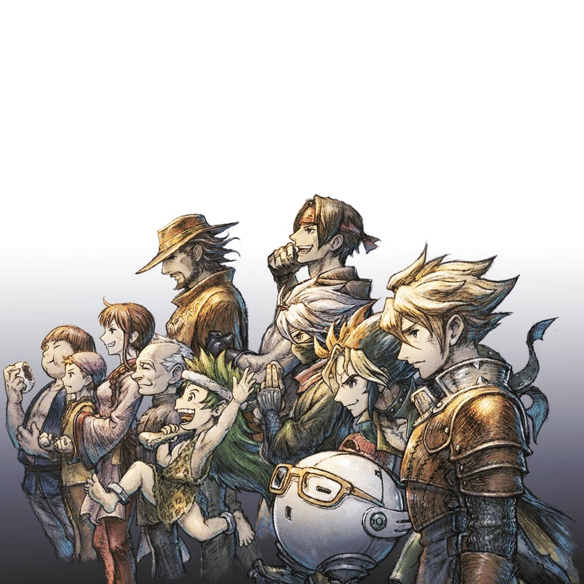 lei kuugo, oersted, tadokoro akira, cube, takahara masaru, and 6 more (live a live) drawn by ikusy