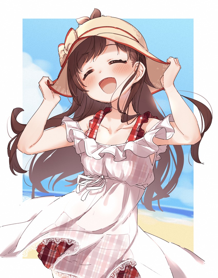 tsujino akari (idolmaster and 1 more) drawn by yukie_(kusaka_shi)