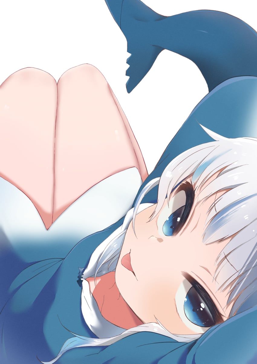 gawr gura (hololive and 1 more) drawn by shuka_(imagesyurrrr)