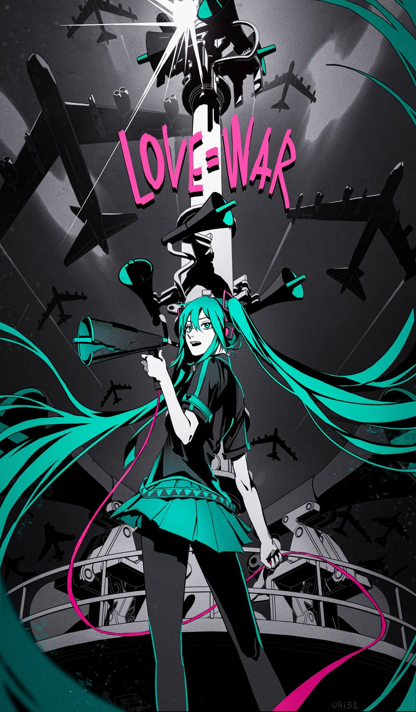 hatsune miku (vocaloid and 1 more) drawn by arsenixc and uqi32