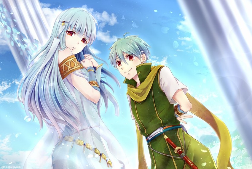 ninian and nils (fire emblem and 1 more) drawn by taiga_kazame