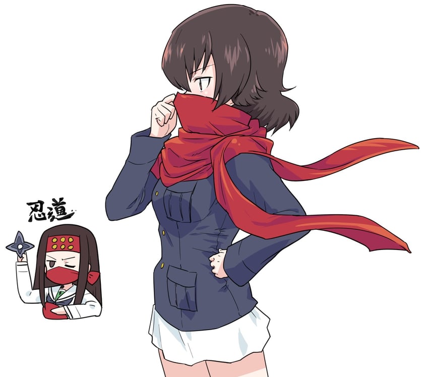 caesar and saemonza (girls und panzer) drawn by monolith_(suibou_souko)