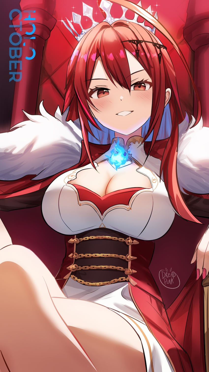 elizabeth rose bloodflame (hololive and 1 more) drawn by dreadpunk