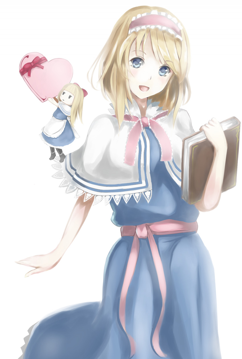 alice margatroid and shanghai doll (touhou) drawn by minamo_iruka
