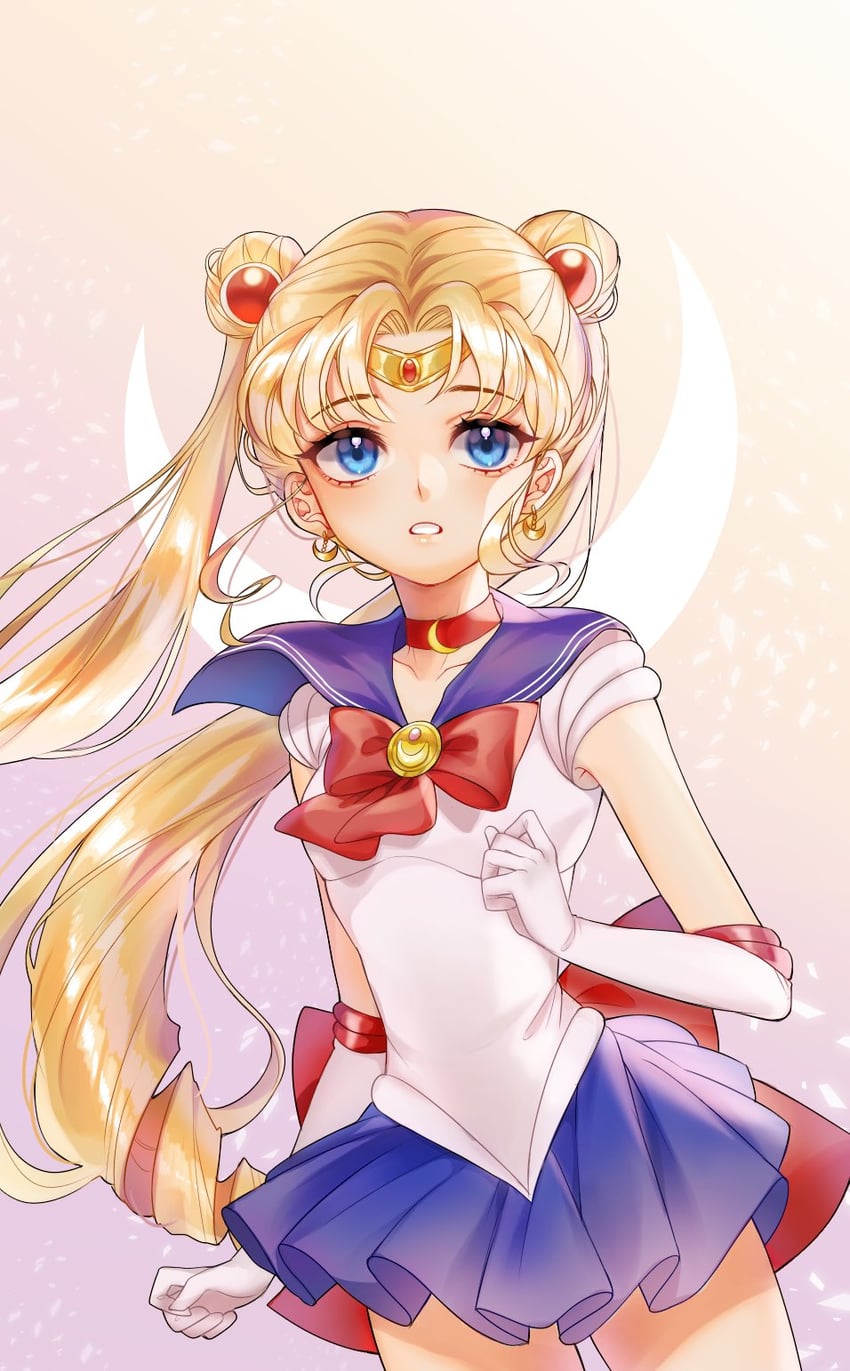 tsukino usagi and sailor moon (bishoujo senshi sailor moon) drawn by ddungddang