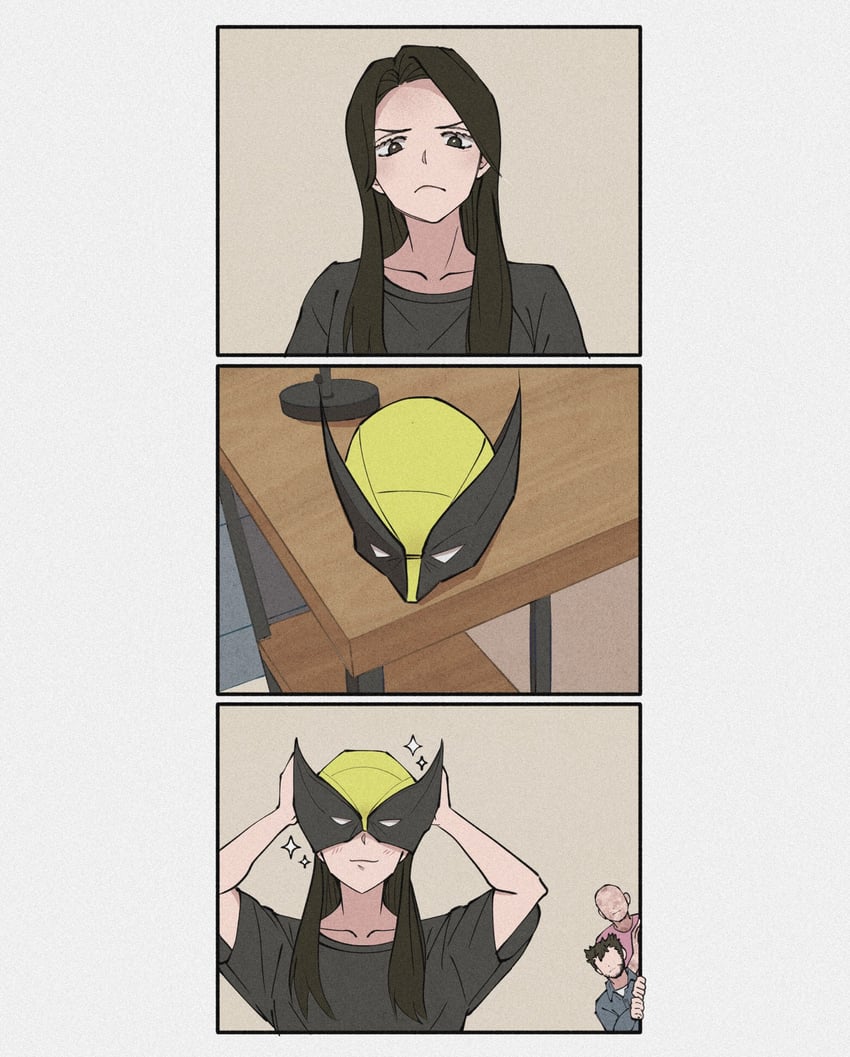 wolverine, deadpool, x-23, and laura kinney (marvel and 4 more) drawn by yamuoez