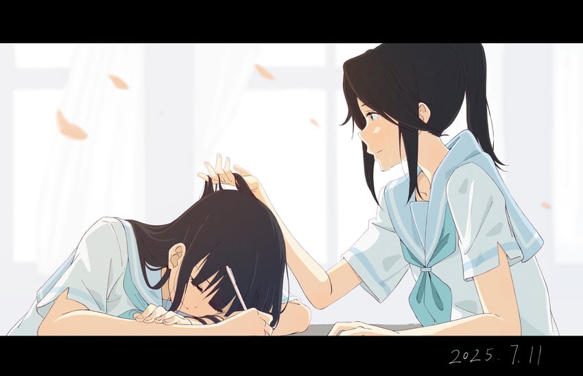 yoroizuka mizore and kasaki nozomi (hibike! euphonium and 1 more) drawn by yao_(yaocccc98)