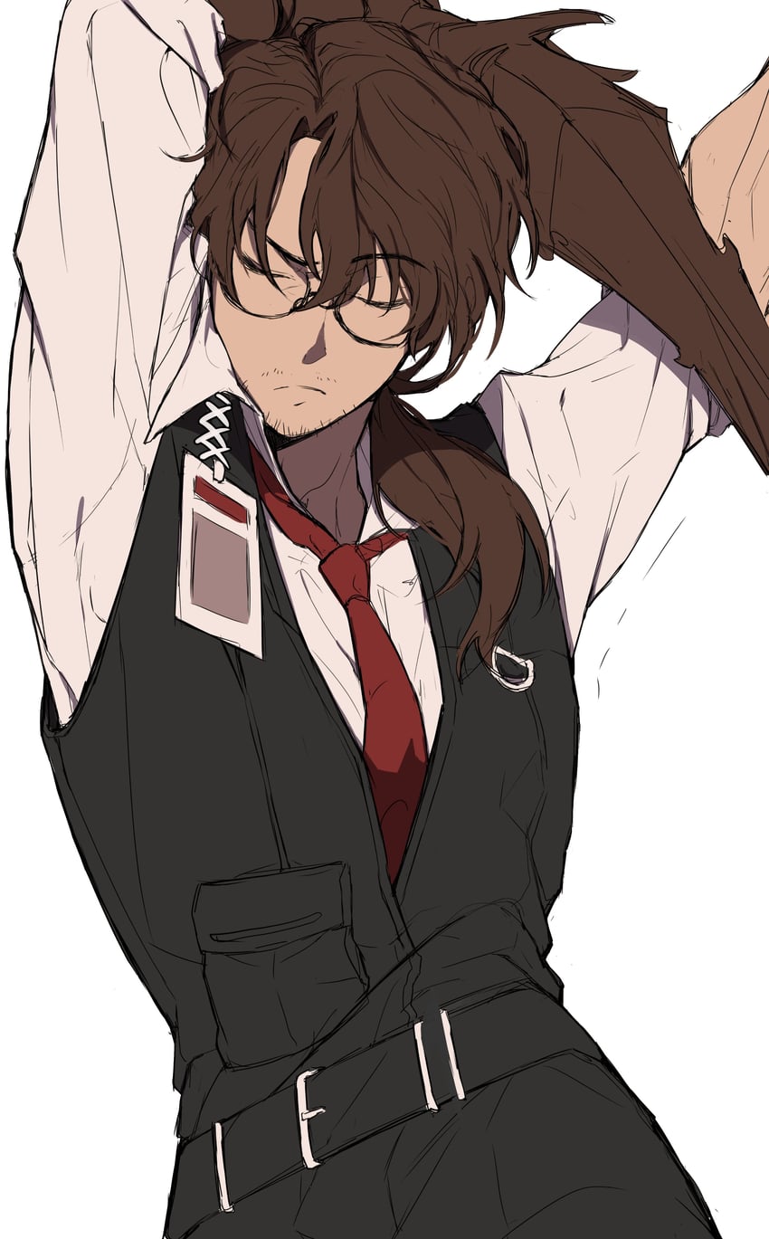 gregor (project moon and 1 more) drawn by ouc