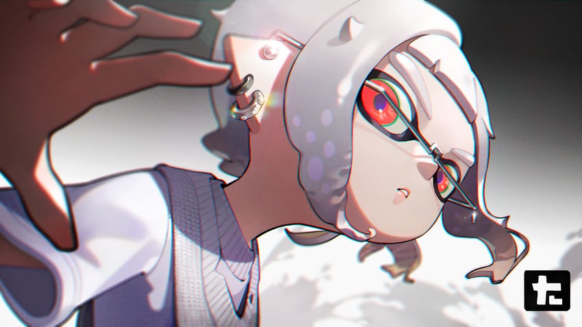 inkling player character and inkling girl (splatoon and 2 more) drawn by ayakii