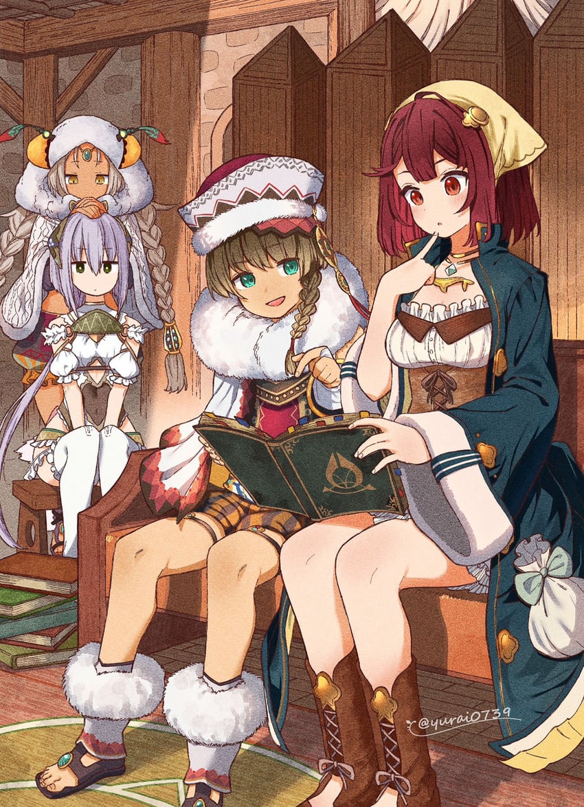 sophie neuenmuller, plachta, meklet, and atomina (atelier and 1 more) drawn by yurai0739