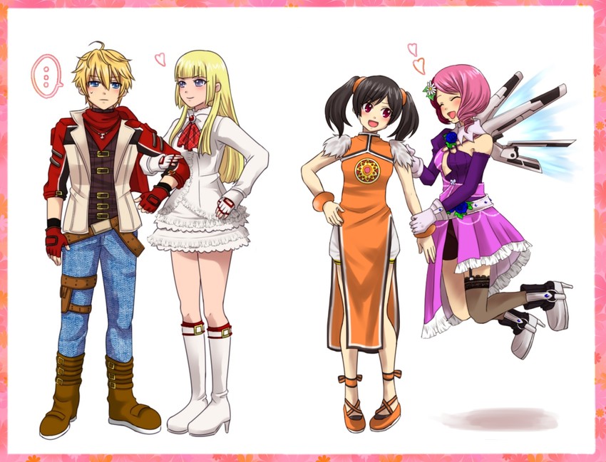 lili, ling xiaoyu, alisa boskonovich, and leo kliesen (tekken) drawn by popon_ta