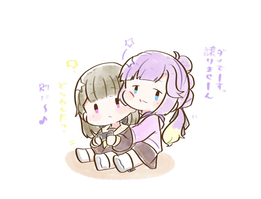 anyoji hime and kachimachi kosuzu (love live! and 1 more) drawn by gentaro_(g_teall)