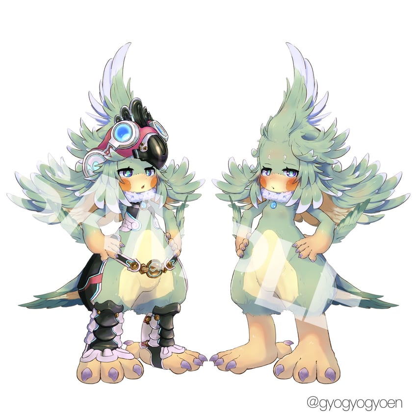 finch (xenoblade chronicles and 1 more) drawn by gyoen_(gyogyogyoen)