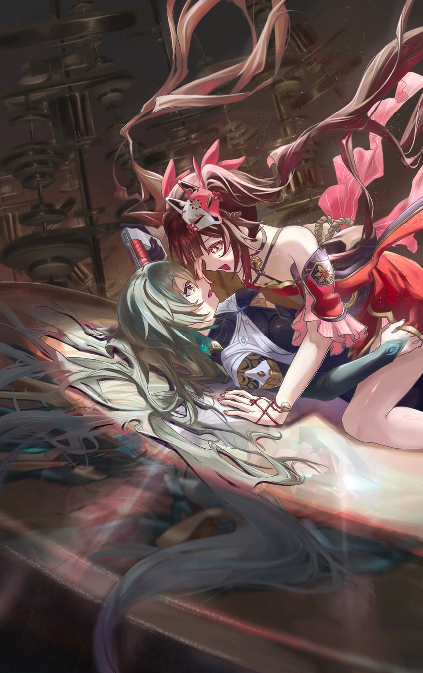 sparkle and vita (honkai and 2 more) drawn by duoyun_de_tiankong