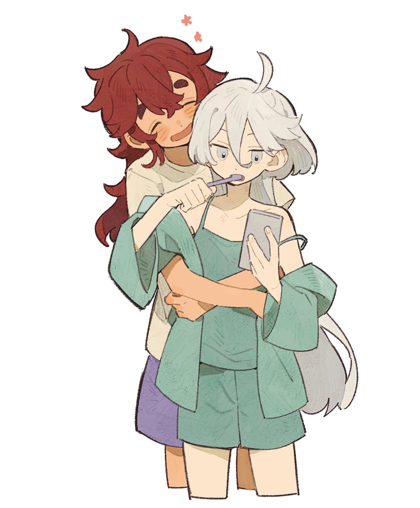suletta mercury and miorine rembran (gundam and 1 more) drawn by minamip